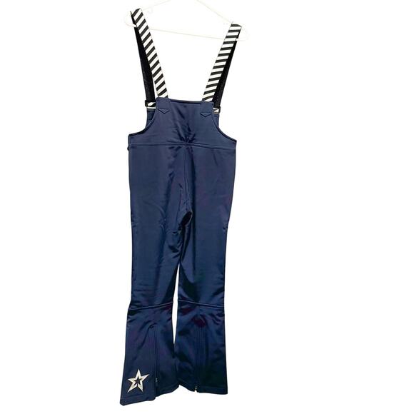 Perfect Moment Navy Softshell Ski Overalls Y14 Isola Snow Bib Pants - Picture 2 of 9